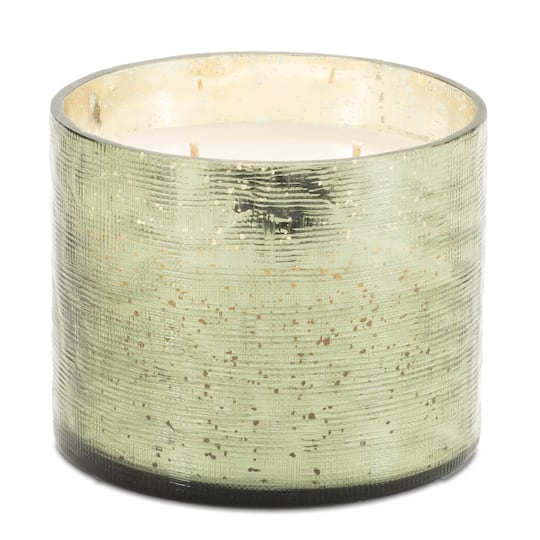4" Fraiser Fir Scented Soy Candle with Etched Glass Holder